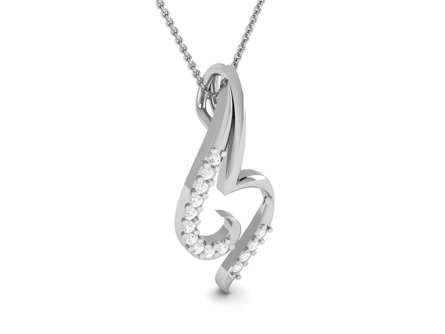 Silver Initial Letter A-Z Pendant M Necklace Alphabet Charm Jewelry A_Z Necklace