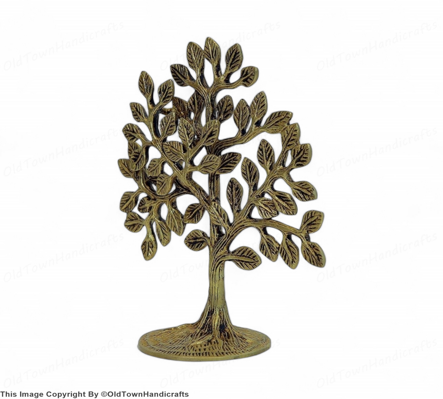 Handcrafted Brass Kalpavriksha Tree Indian Spiritual Decor for Home Office Gift
