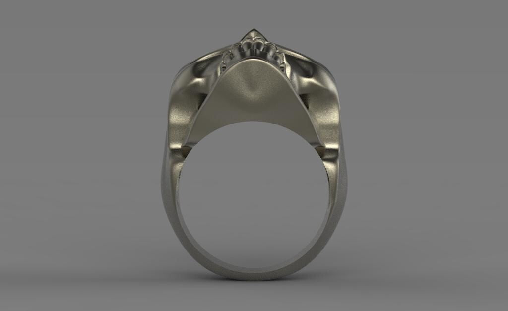 Silver Skull Ring Handmade Gothic Biker Boho Ring New Rocker Skull Ring For Men