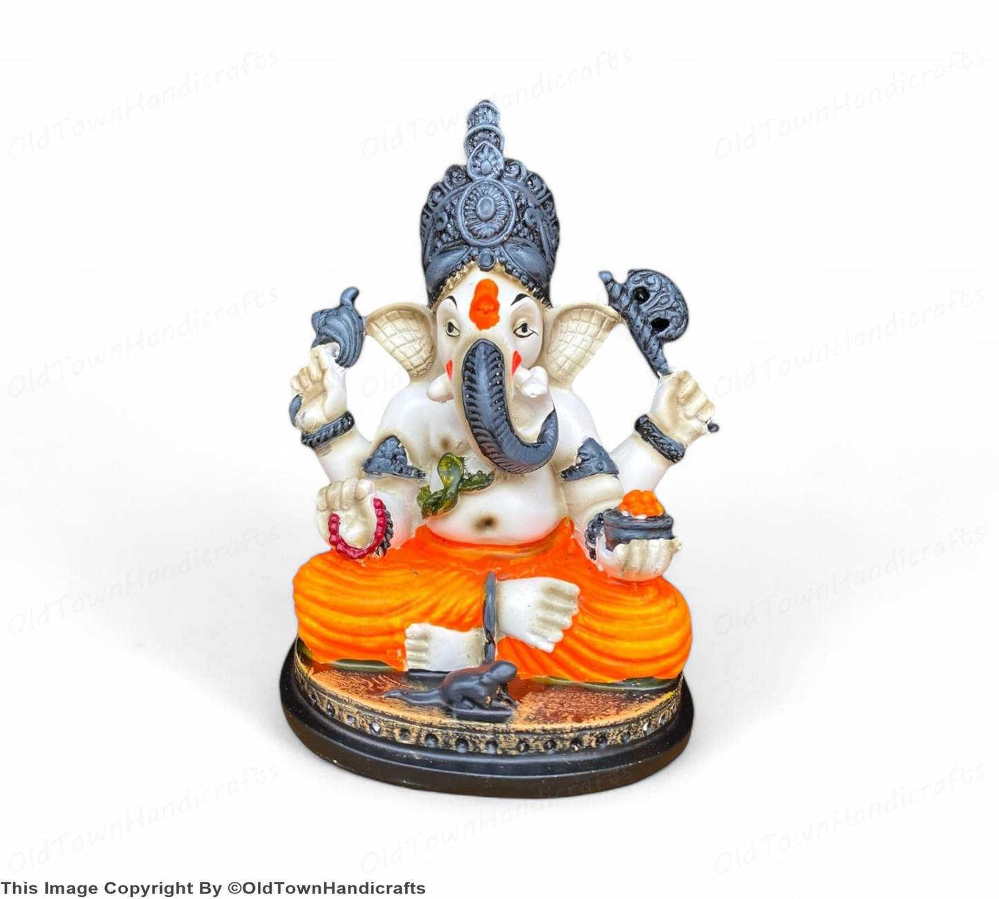 Ganesh Polyresin Lord Ganesha Idol Decorative Religious Showpiece for Home Decor