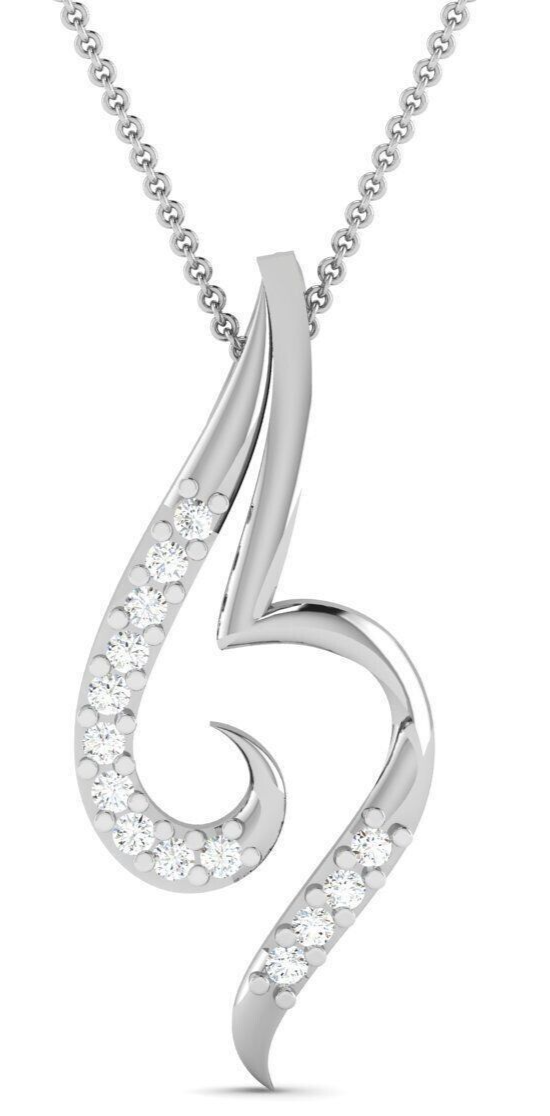 Silver Initial Letter A-Z Pendant M Necklace Alphabet Charm Jewelry A_Z Necklace