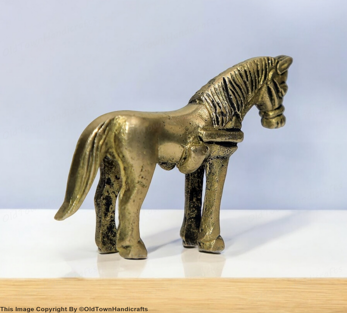 Brass Horse Statue Home Decor Vastu Showpiece Horse Collectible Gift Handicraft