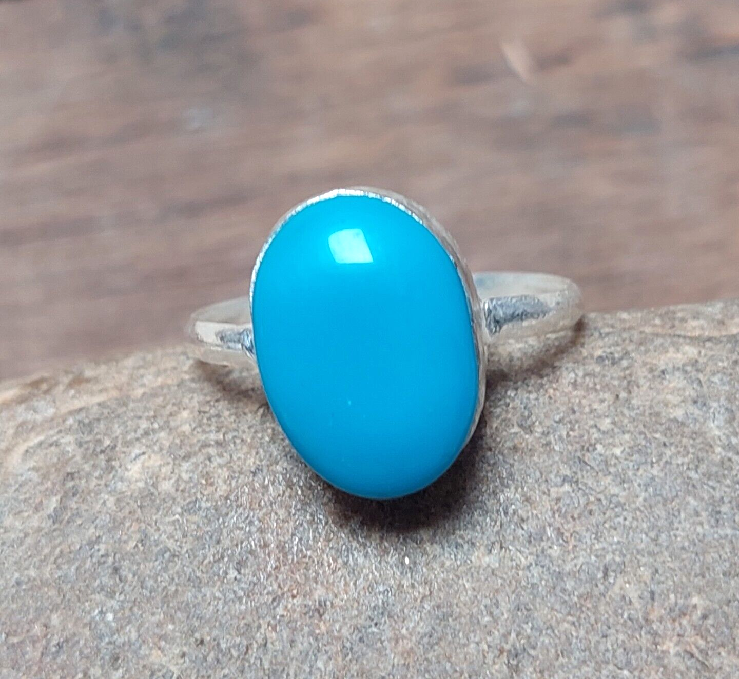 Oval Turquoise Men Ring,925 Sterling Silver Ring,Statement Ring,Engagement Ring