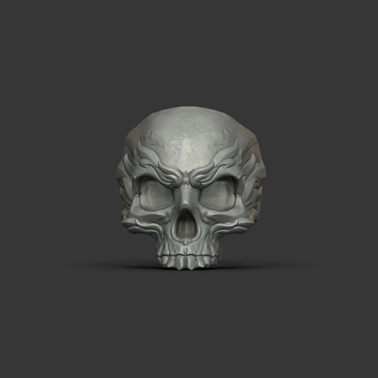 925 Silver Skull Ring Handmade Bold Dark Aesthetic Gift For Men Women US5~15