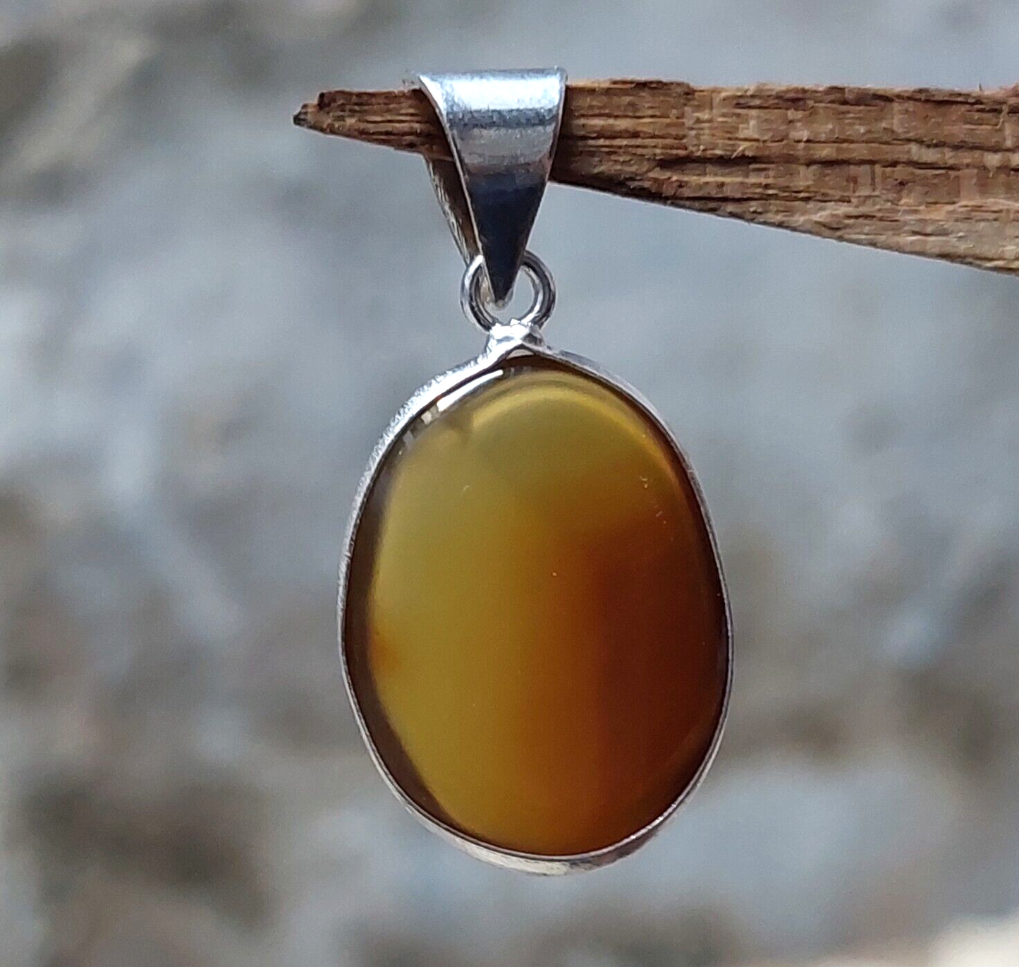 Natural Agate Gemstone Pendant,925 Sterling Silver Plated Designer Pendant