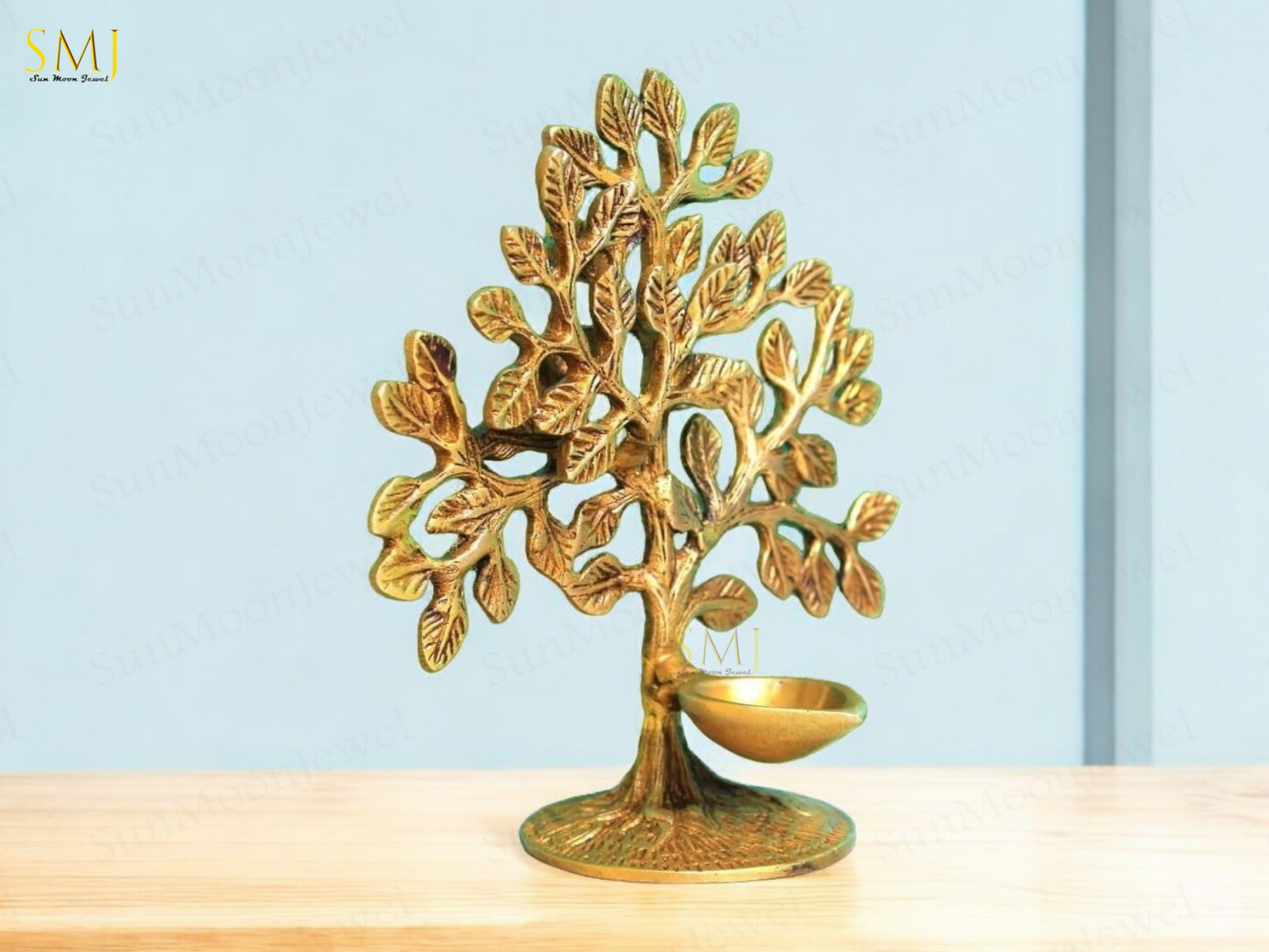 Brass Tree Diya Multiple Tree Diya Holders Tree Diya Wall Hanging Indian Decor