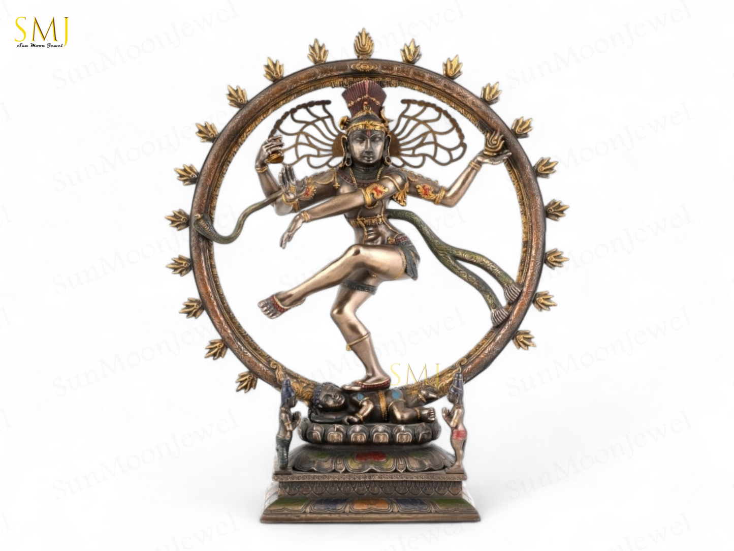 Copper Finish Nataraj Statue Copper Finish Divine Dancing Shiva Showpiece Gift