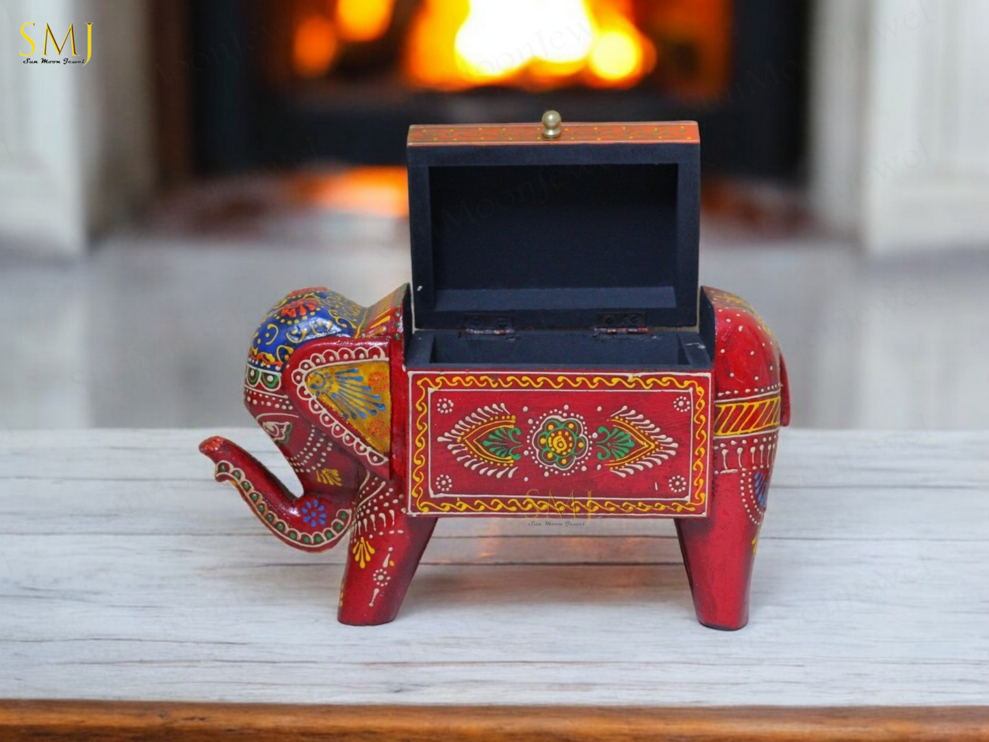 Elephant Gift Box Showpiece Elephant Animal for Home Decor & Rajasthani Decor