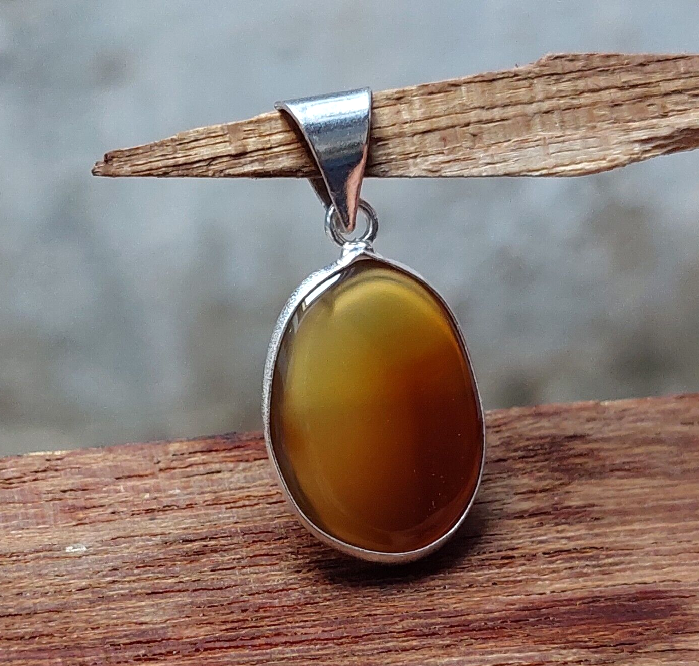Natural Agate Gemstone Pendant,925 Sterling Silver Plated Designer Pendant