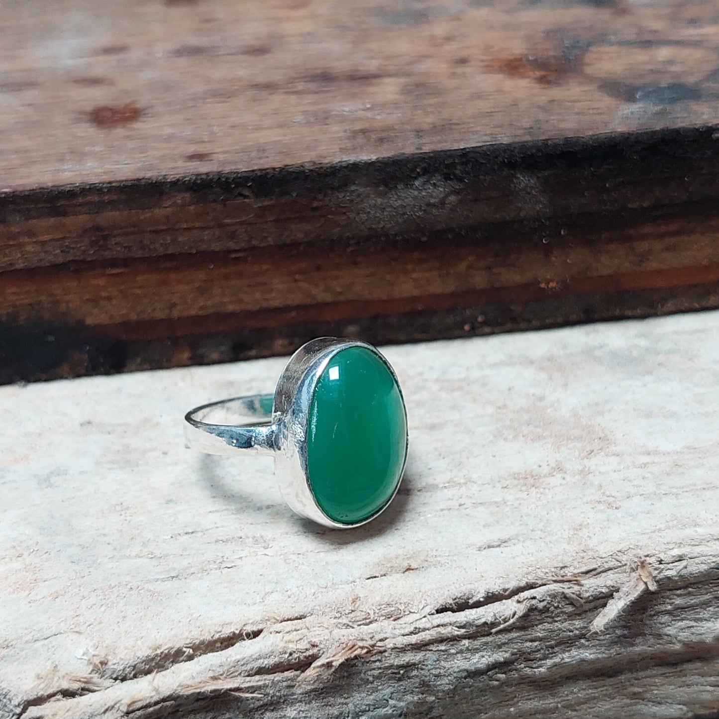 Green Onyx Ring,925 Sterling Silver Ring,Stylish Men's Ring,December Birthstone