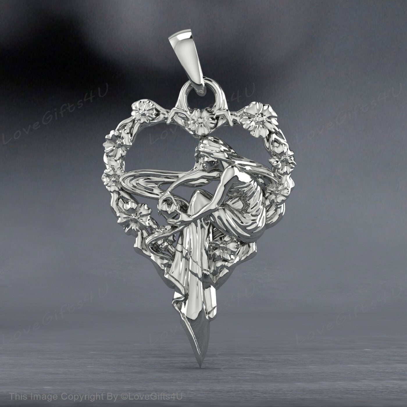 925 Silver Freya necklace Freyja goddess Fertility Goddess of love pendant