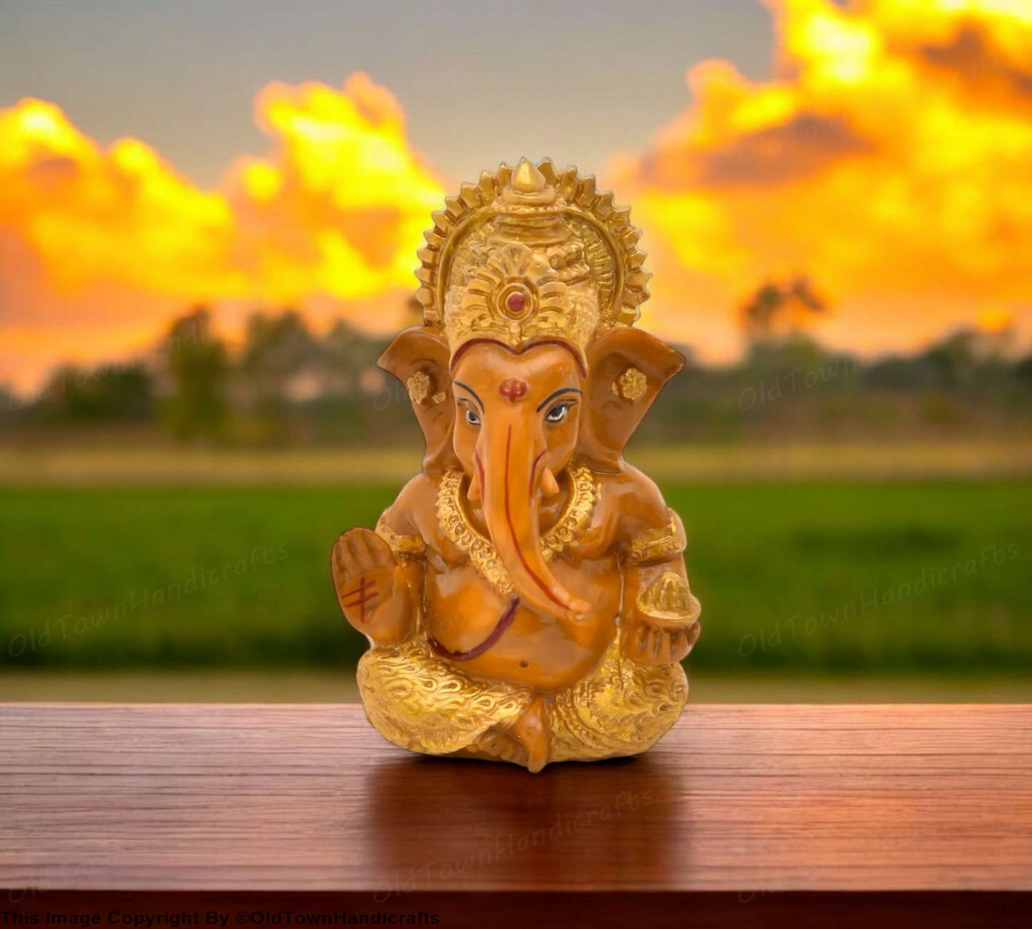 Ganesh Polyresin Lord Ganesh Statue Ganesha Idol for Home & Office Decor