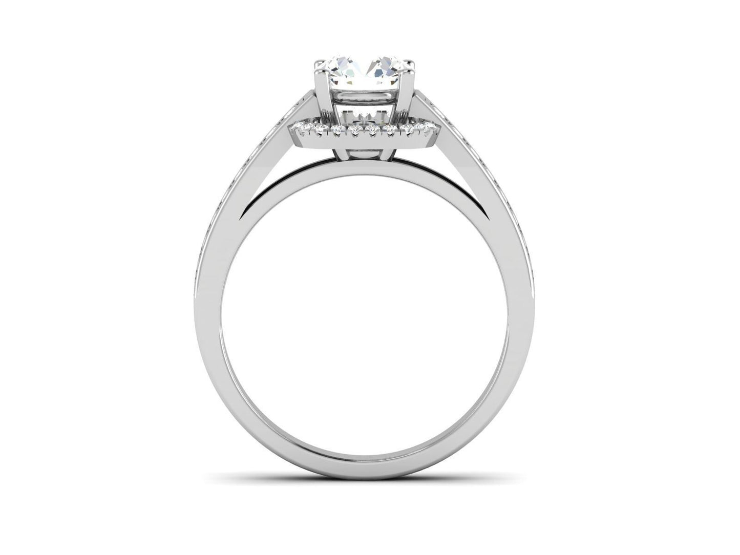 Silver Cubic Zirconia Promise Engagement Solitaire Ring Women Friend Gift Us5~15