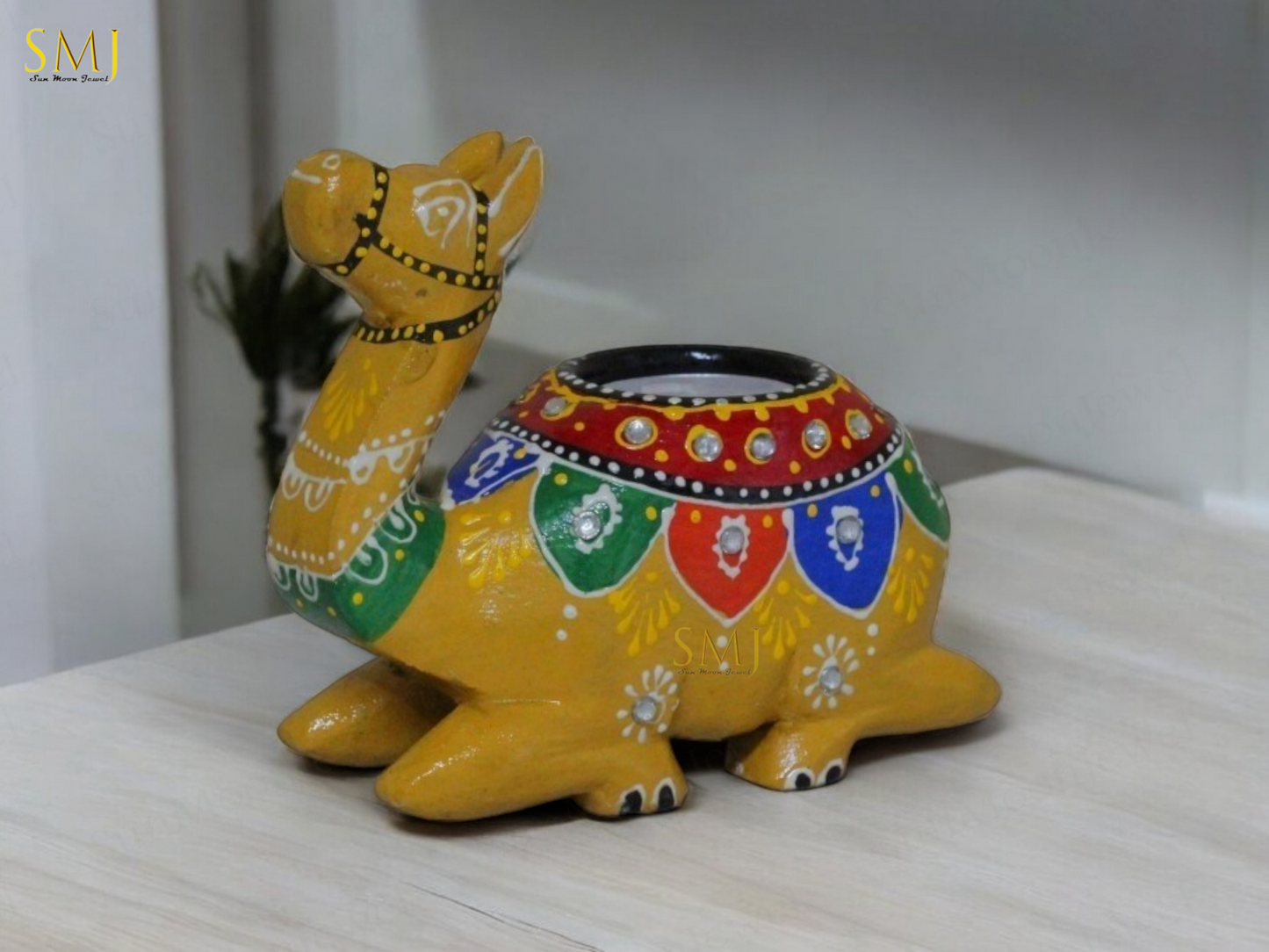 Decorative Embossed Camel Candle Holder Set Candle Holders Animal For Gift Camel