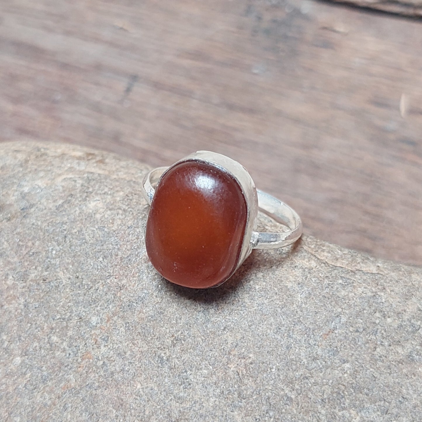 Oval Brown Agate Men's Ring,925 Sterling Silver Handmade Ring,Gift for Him