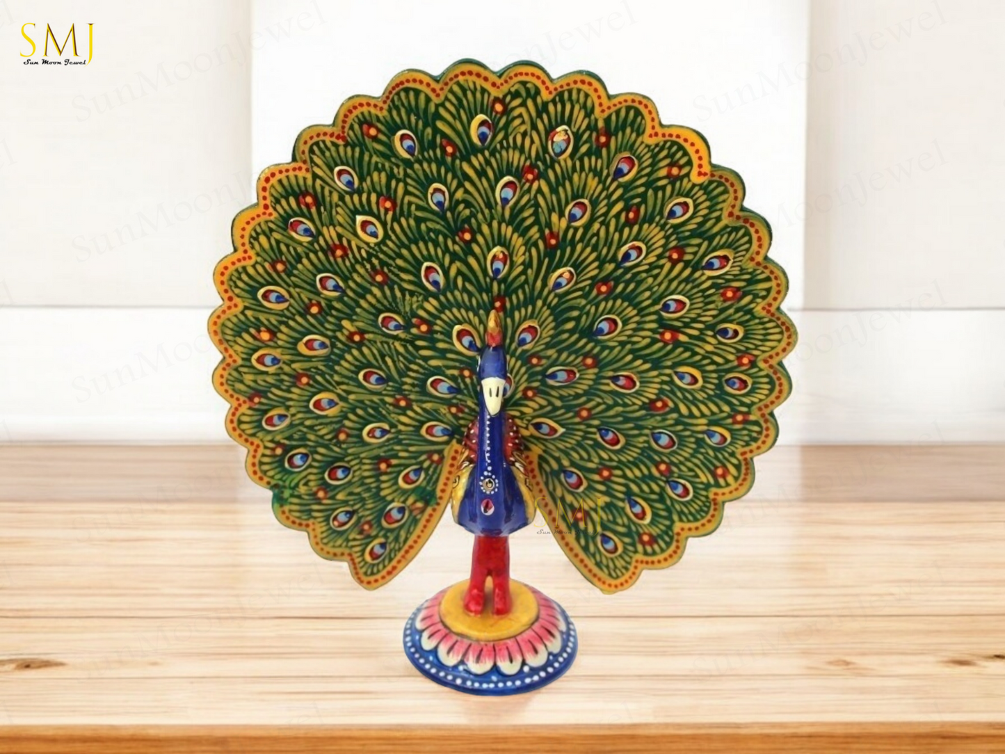 Dancing Peacock Home Decor Office Dancing Peacock Statue Dancing Peacock Gift