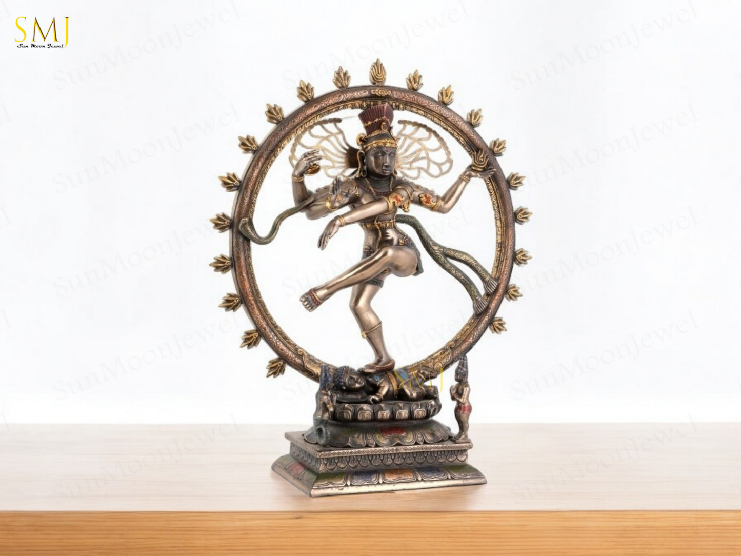 Copper Finish Nataraj Statue Copper Finish Divine Dancing Shiva Showpiece Gift