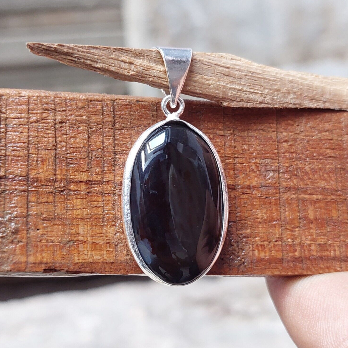 Unique Brown Agate 925 Sterling Silver Gemstone Pendant Jewelry Girls Pendant