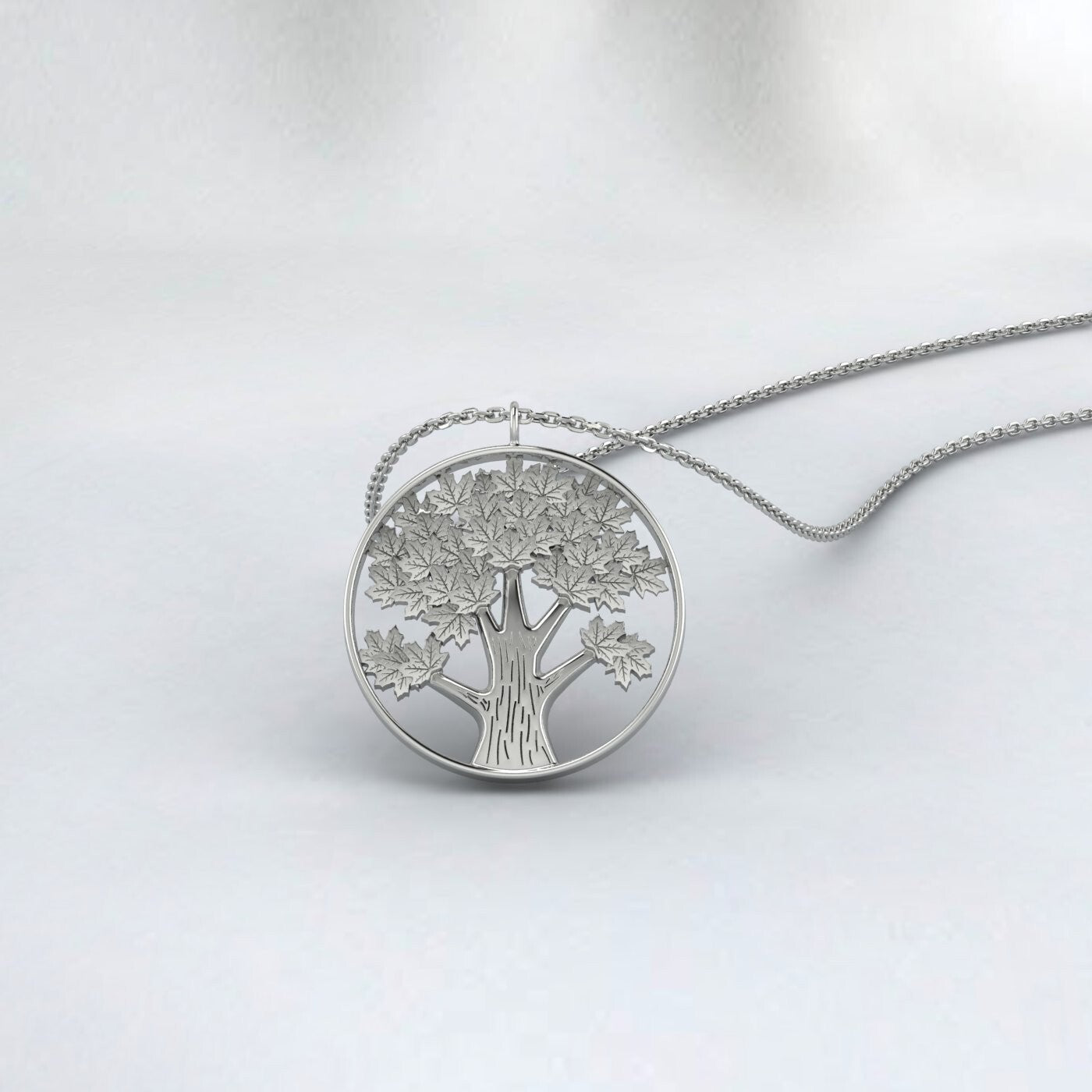 925 Silver Tree Of Life Couple Lovers Embraced Pendant Tree Of Life Necklace
