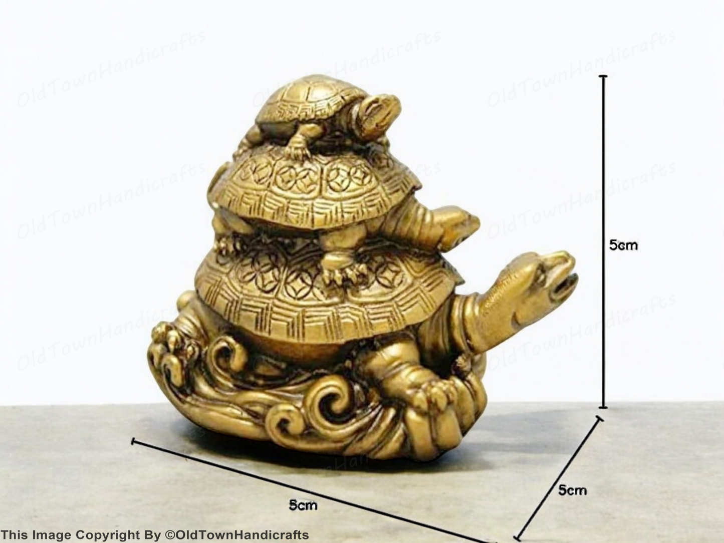 Tortoise Bring Home Prosperity with Our Good Luck Triple Tortoise Turtle Family