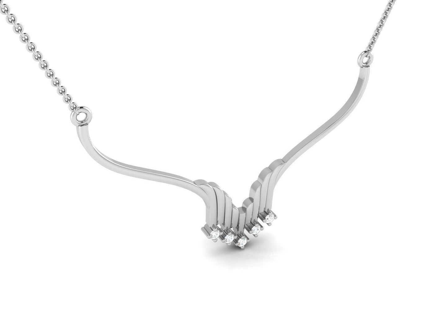 Silver Pendant Adjustable Necklace Gift For Girls Women Stylish Jewelry Occasion