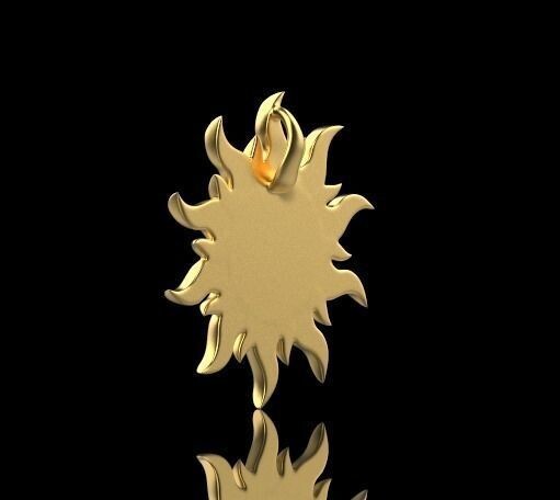 Large Sun Pendants Antiqued Sun and Moon Celestial Brass Necklace Birthday Gift