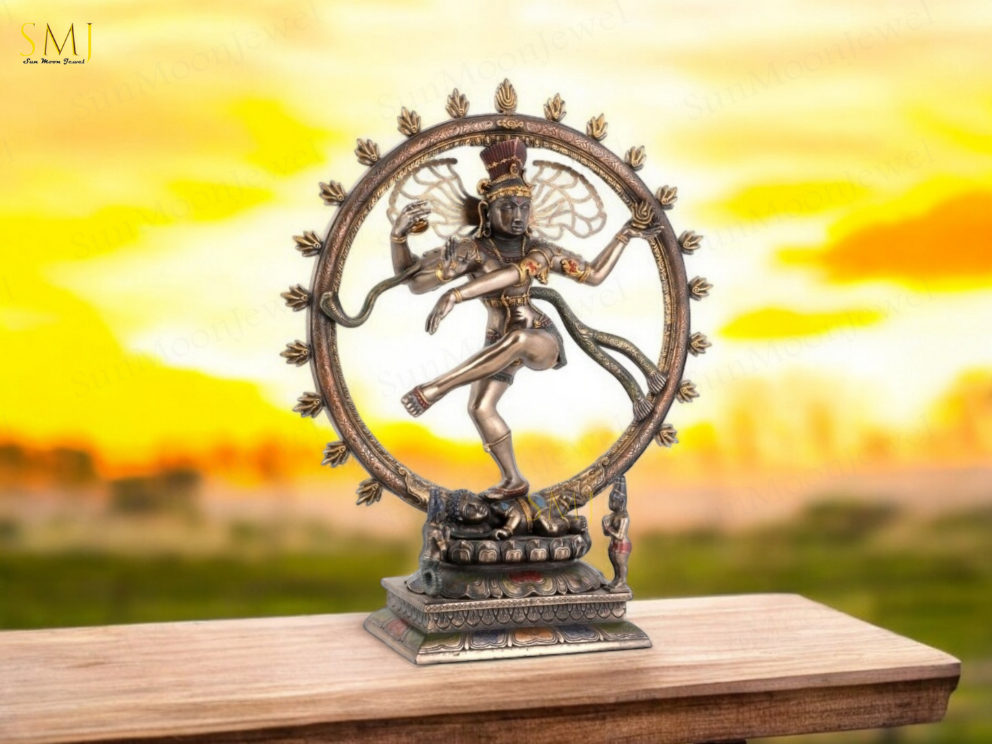 Copper Finish Nataraj Statue Copper Finish Divine Dancing Shiva Showpiece Gift