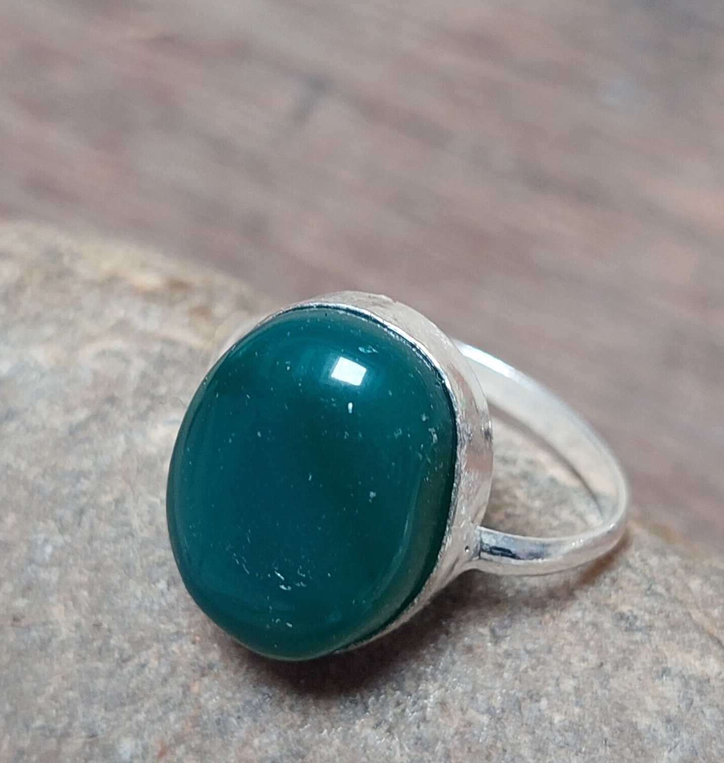 Green Onyx Gemstone 925 Sterling Silver Handmade Ring,Statement Ring,Unisex Ring