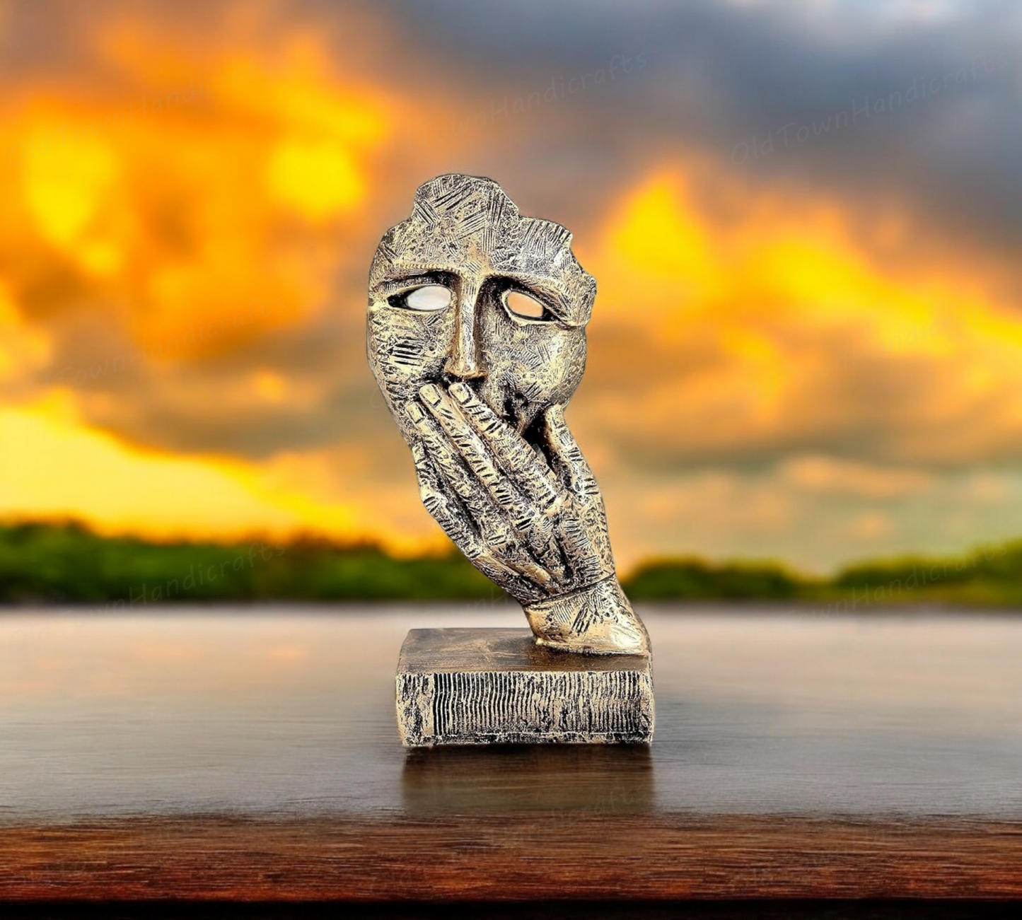 Handcrafted Human Face Figurine Decorative Showpiece for Home & Office Decor