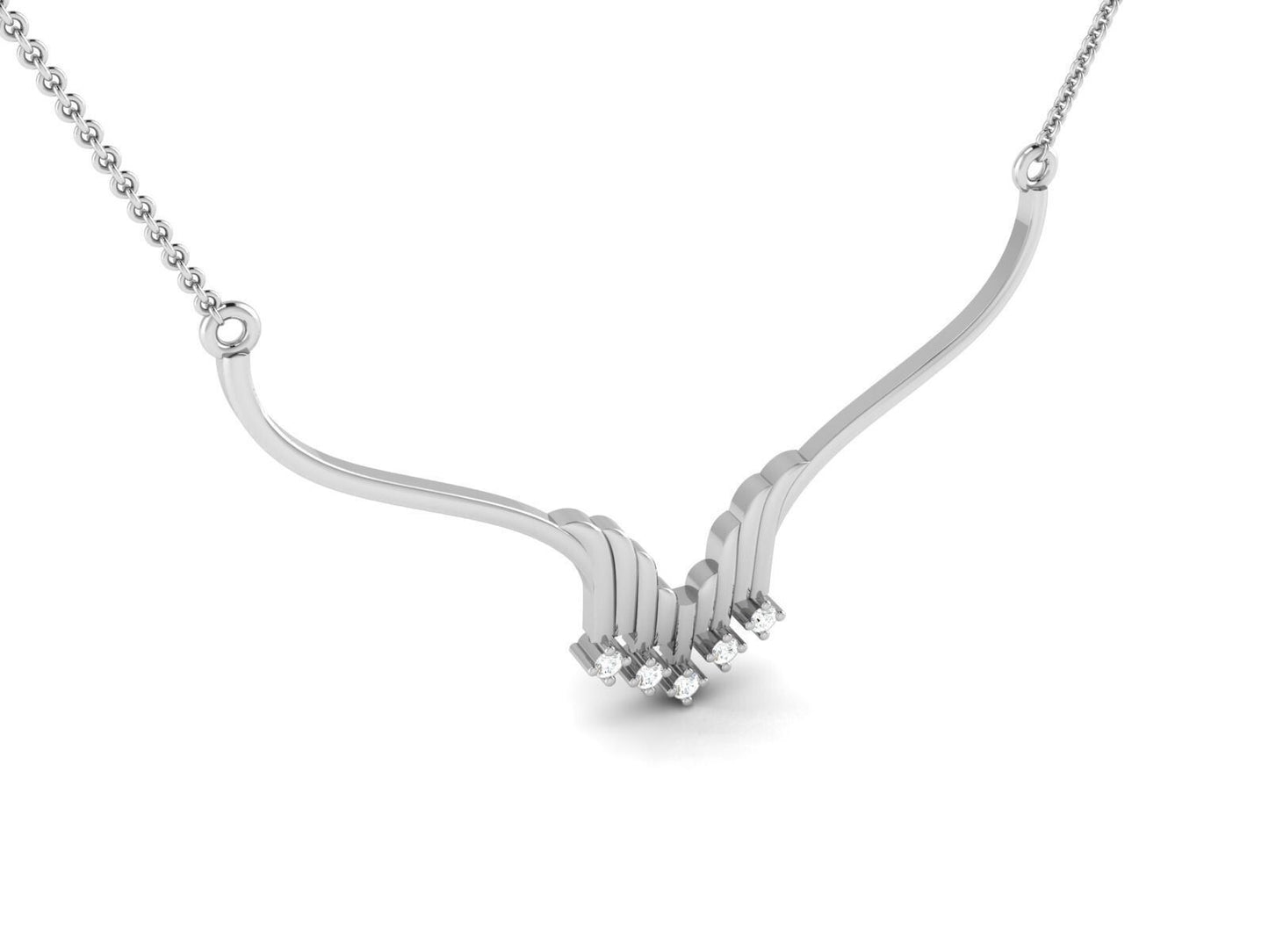 Silver Pendant Adjustable Necklace Gift For Girls Women Stylish Jewelry Occasion