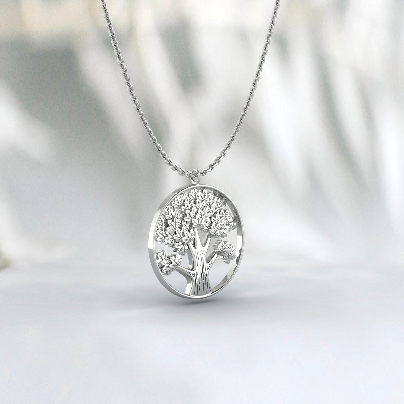 925 Silver Tree Of Life Couple Lovers Embraced Pendant Tree Of Life Necklace