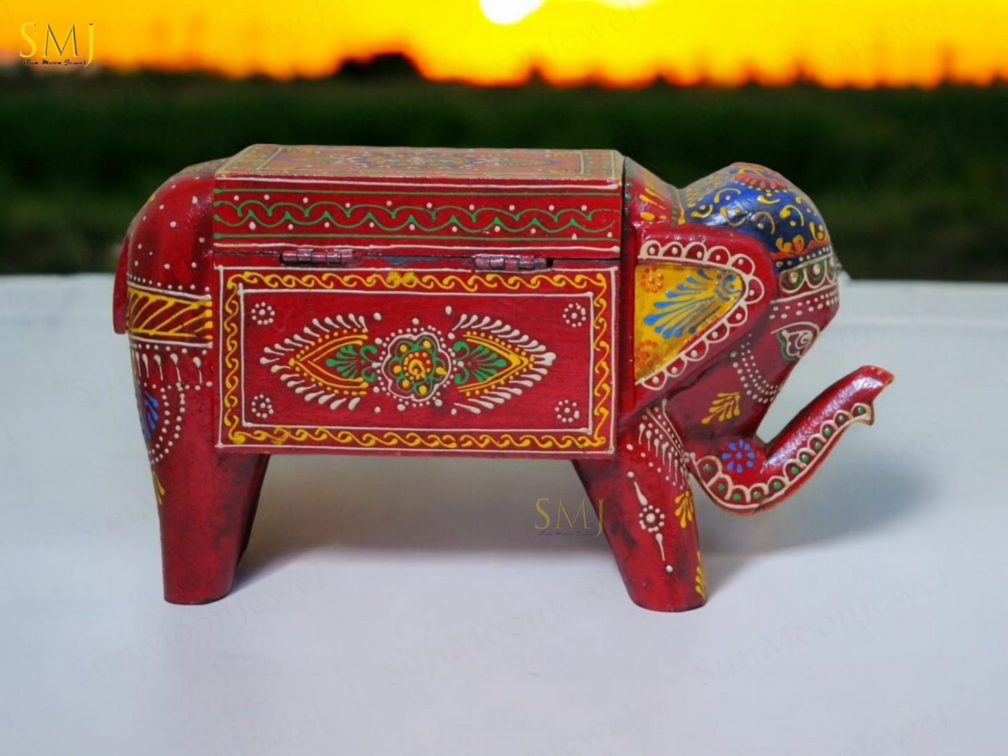 Elephant Gift Box Showpiece Elephant Animal for Home Decor & Rajasthani Decor