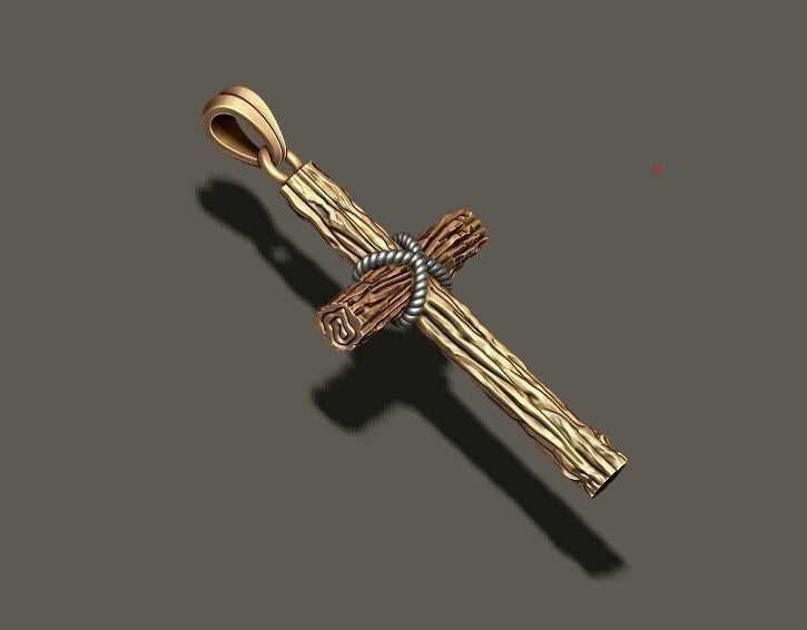 Classic Cross Pendant Brass Religious Jewelry Gift for Men Women Cross Necklace