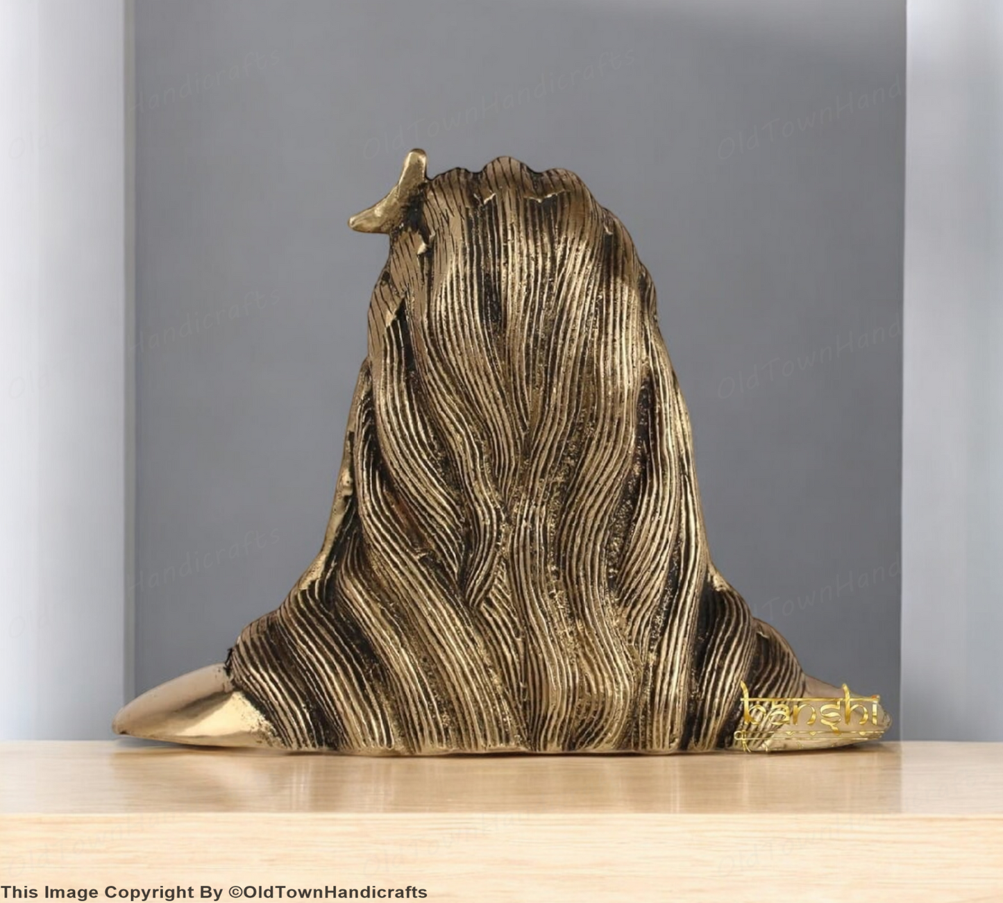 Brass Adiyogi Shiva Statue Lord Shiva Idol for Home Decor Shiva Statue Gift 4"