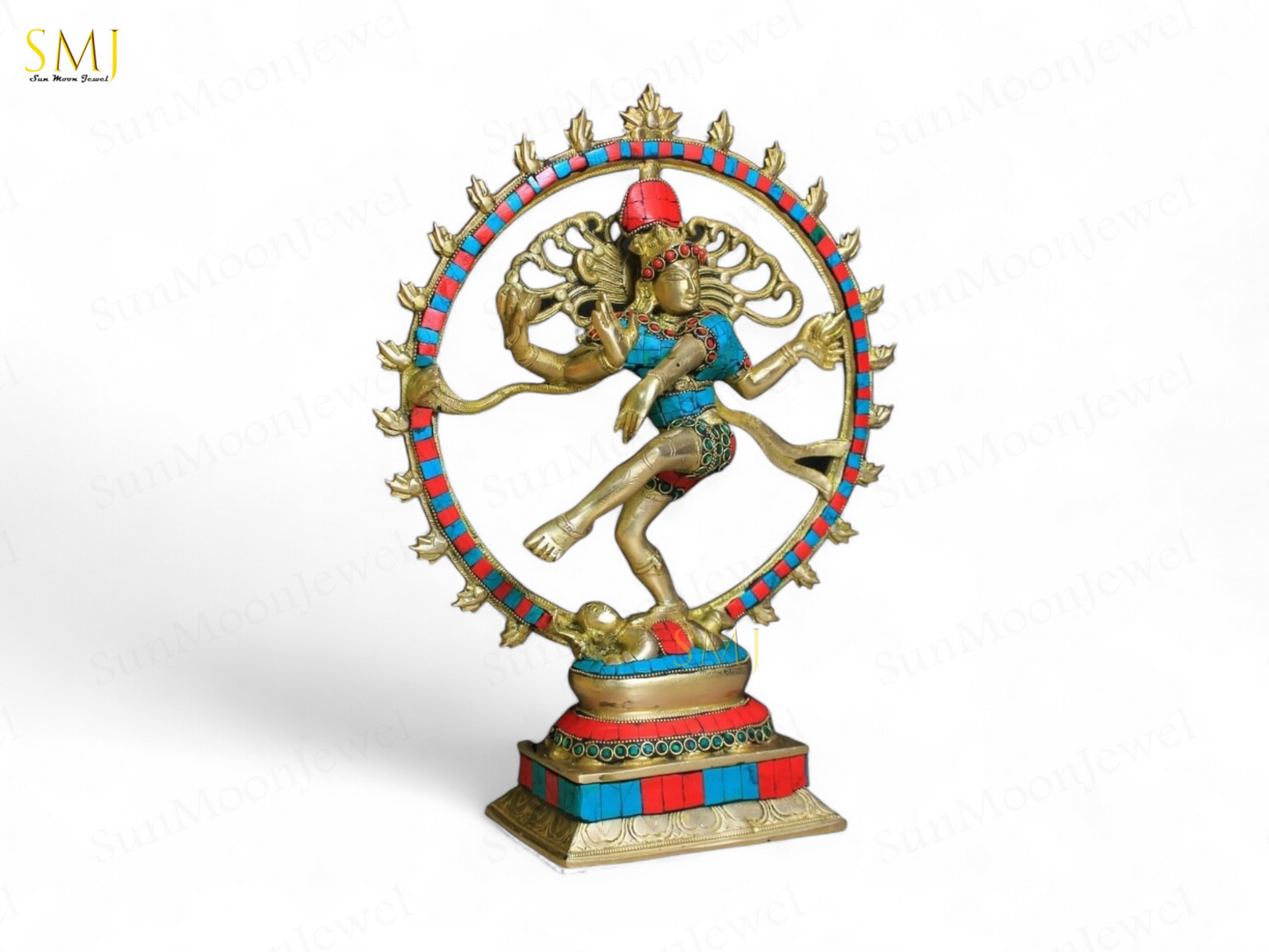 Brass Nataraja Statue Nataraj Dancing Shiva Idol Divine Brass Showpiece Gift