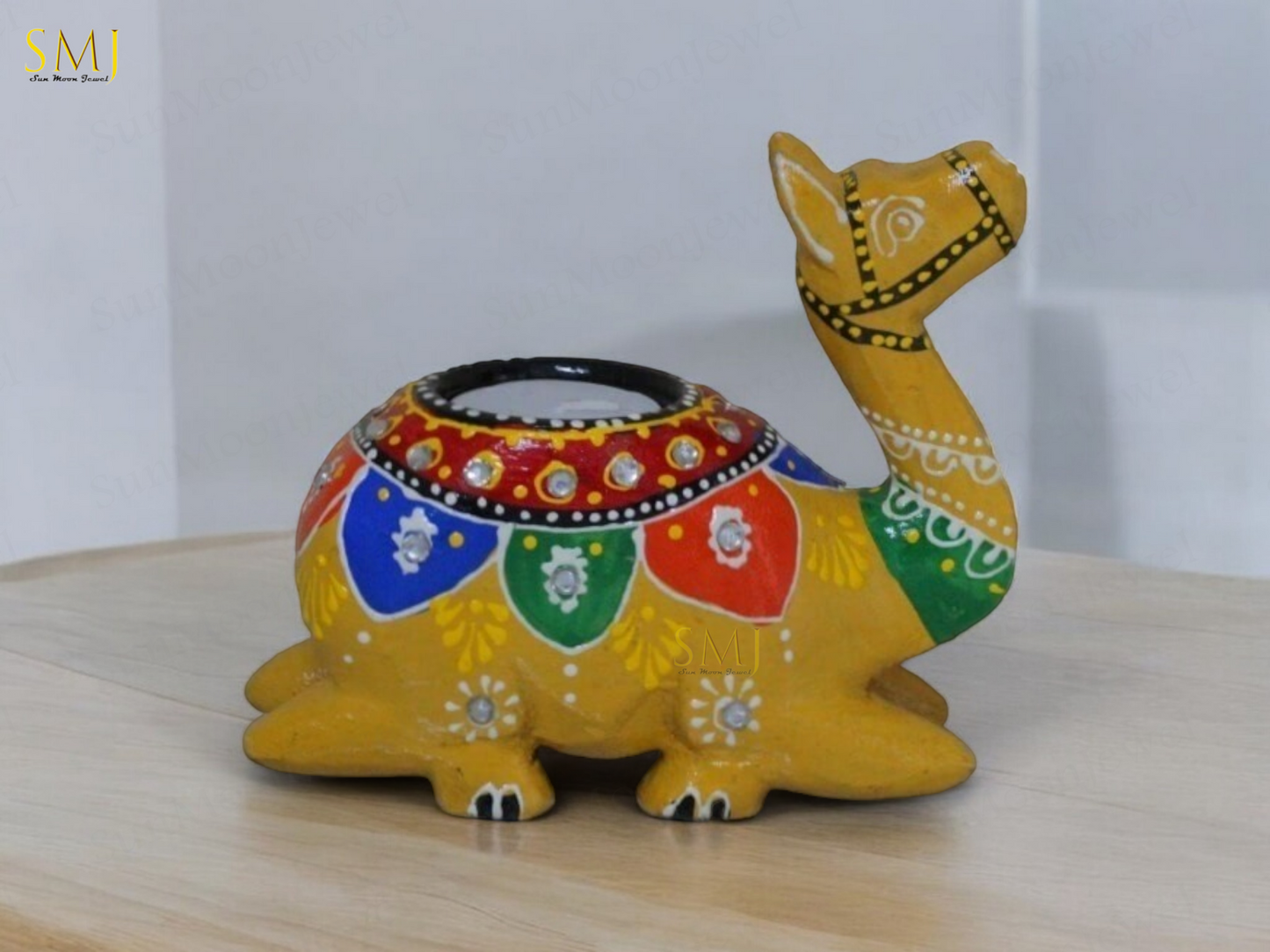 Decorative Embossed Camel Candle Holder Set Candle Holders Animal For Gift Camel