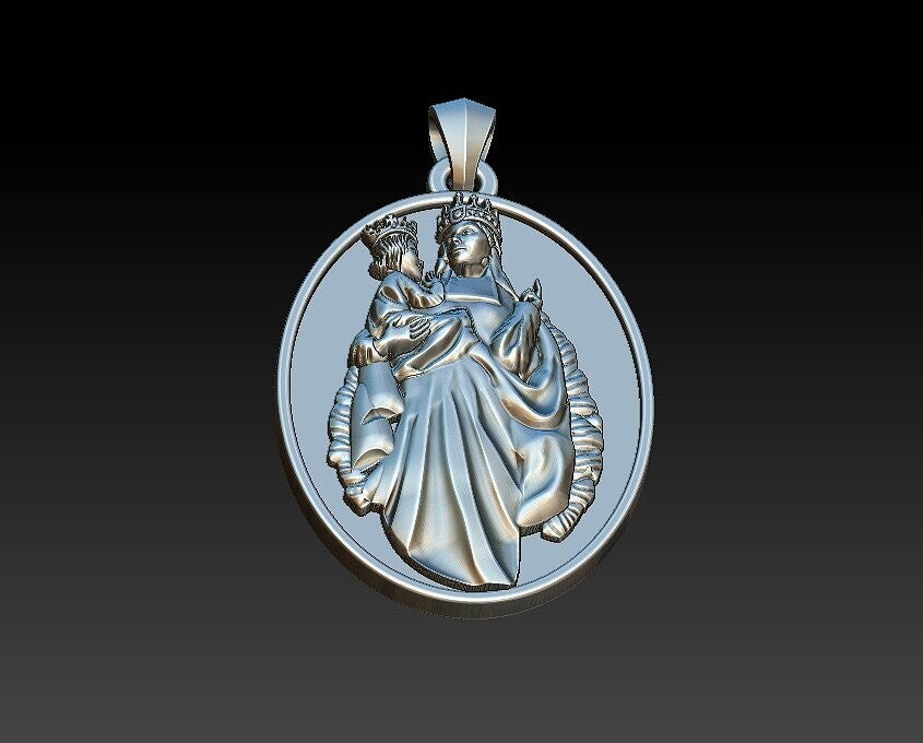 Saint Ann Medal Pendant Necklace Silver Catholic Prayer Gift US5~15 Religious