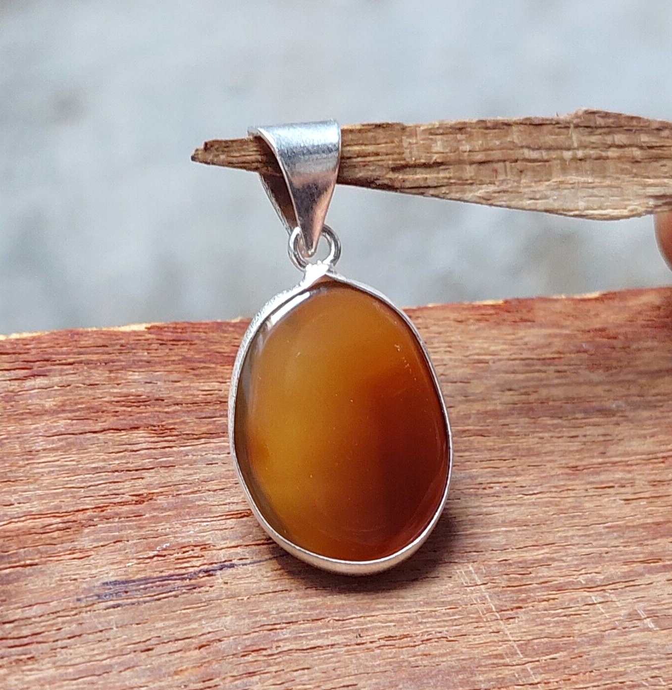 Natural Agate Gemstone Pendant,925 Sterling Silver Plated Designer Pendant