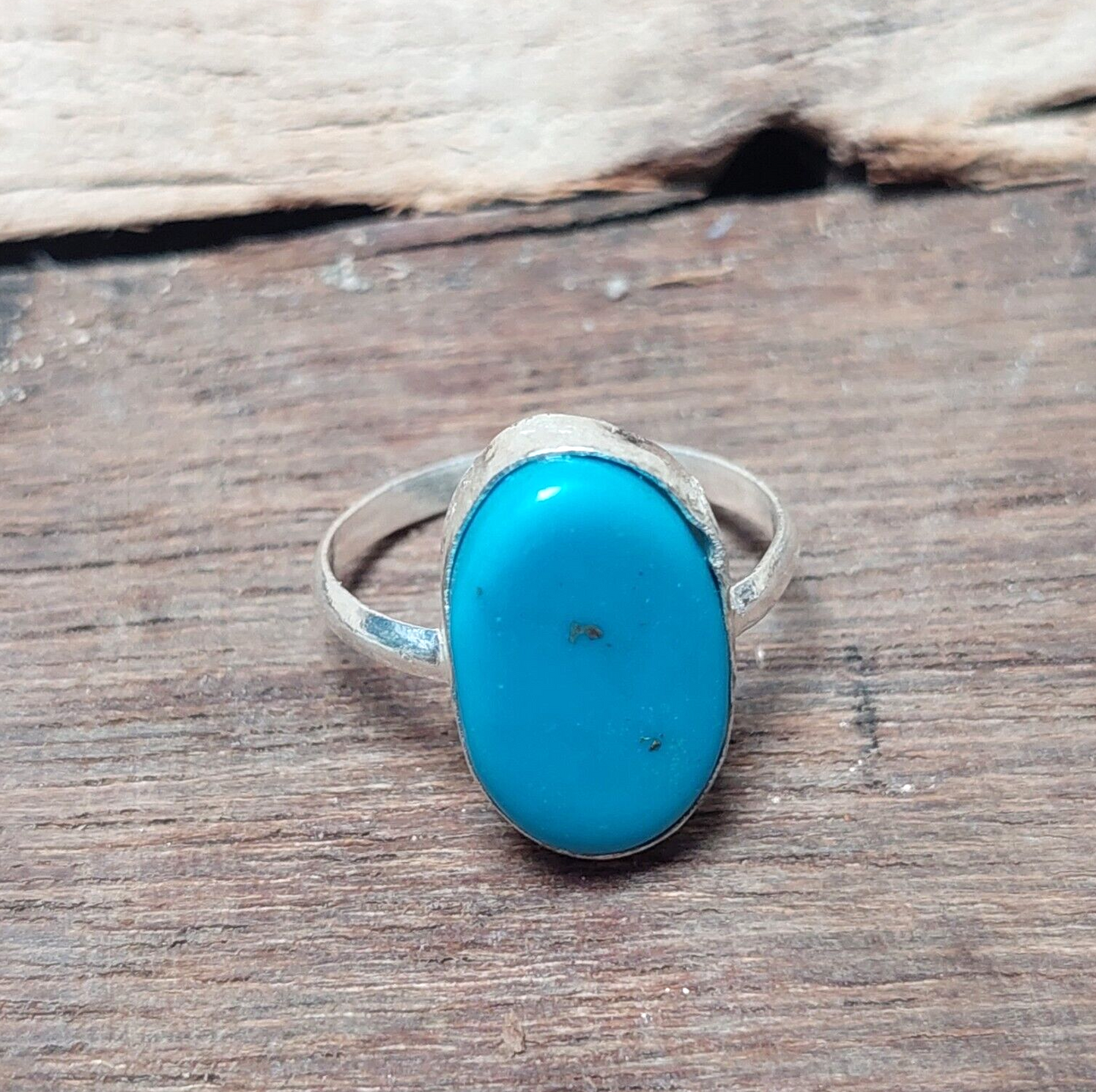 Sleeping Beauty Turquoise Ring 925 Silver Handmade Gemstone Jewelry Ring US5~15