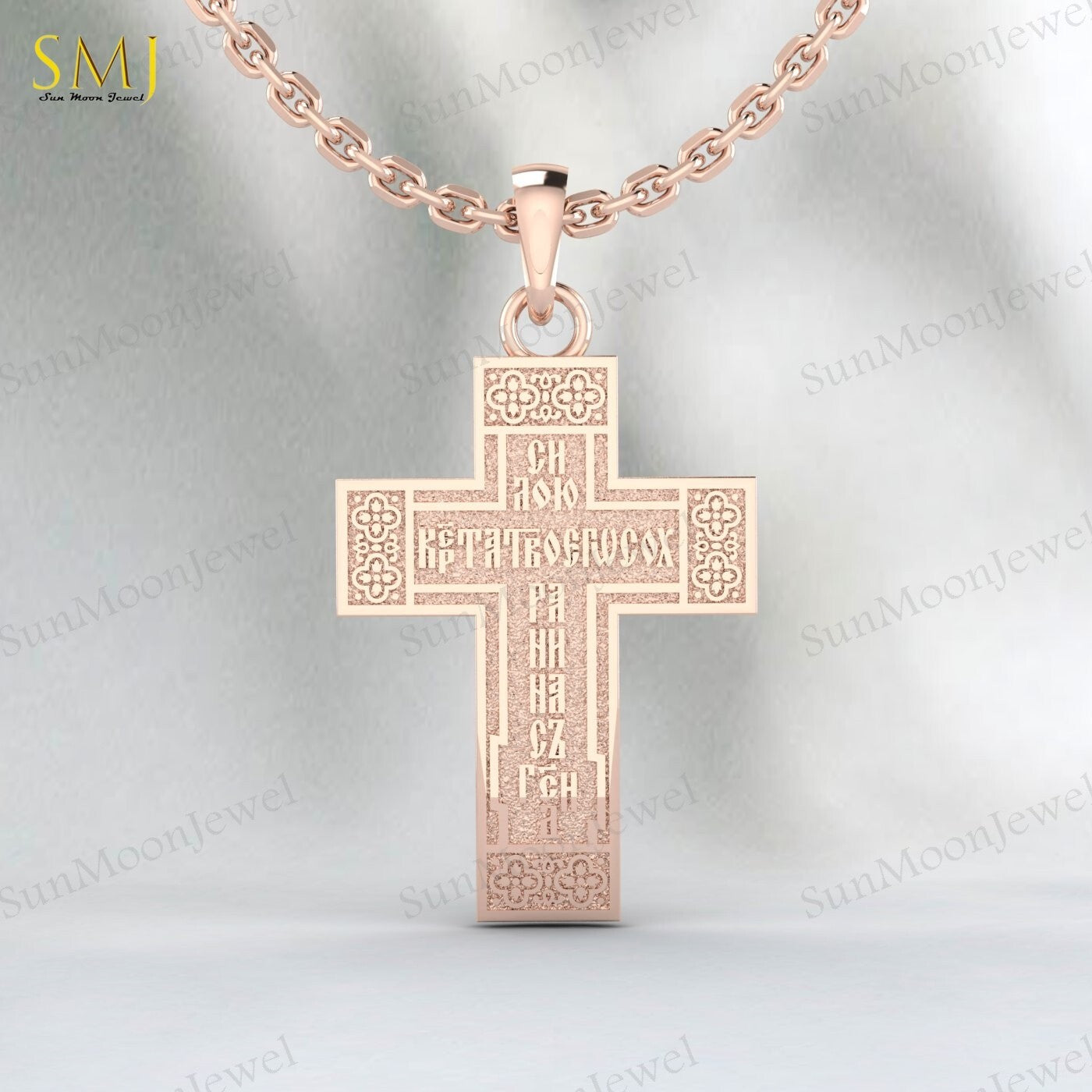 Jesus Ascension Necklace Christian Cross Religious Pendant 925 Silver Christmas