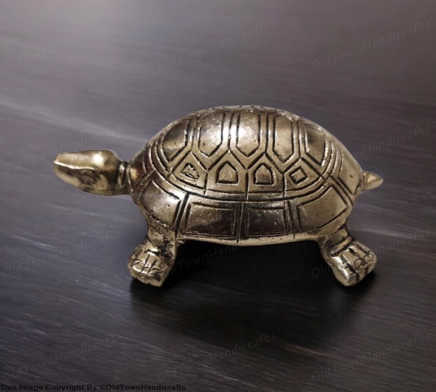 Brass Tortoise Good Luck Vastu Showpiece Handcrafted Decor Gift for Success