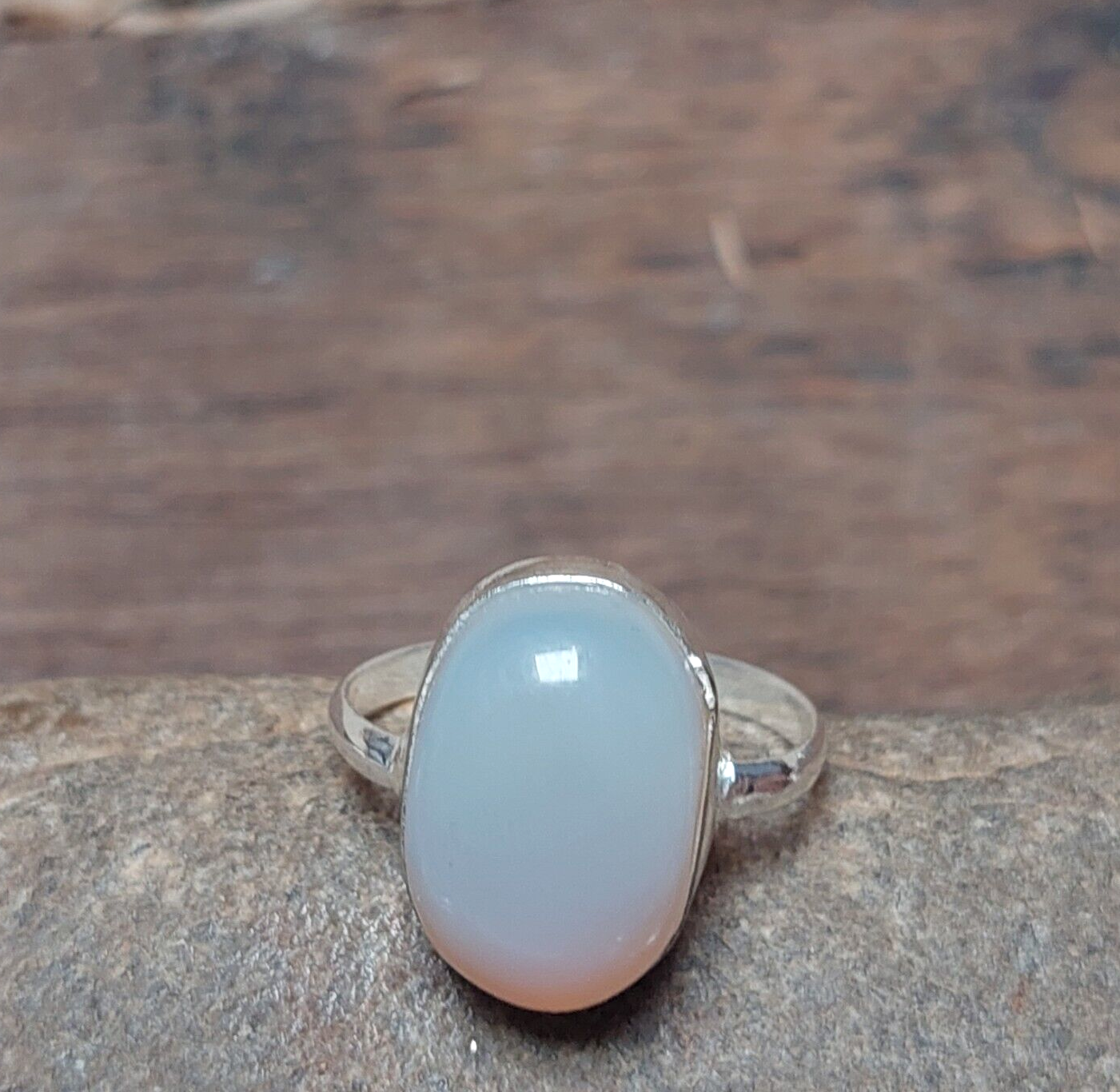 Oval Opalite 925 Sterling Silver Handmade Ring,Gift For Her,Wedding Ring