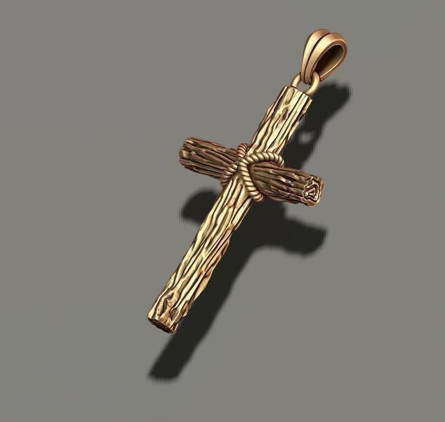 Classic Cross Pendant Brass Religious Jewelry Gift for Men Women Cross Necklace