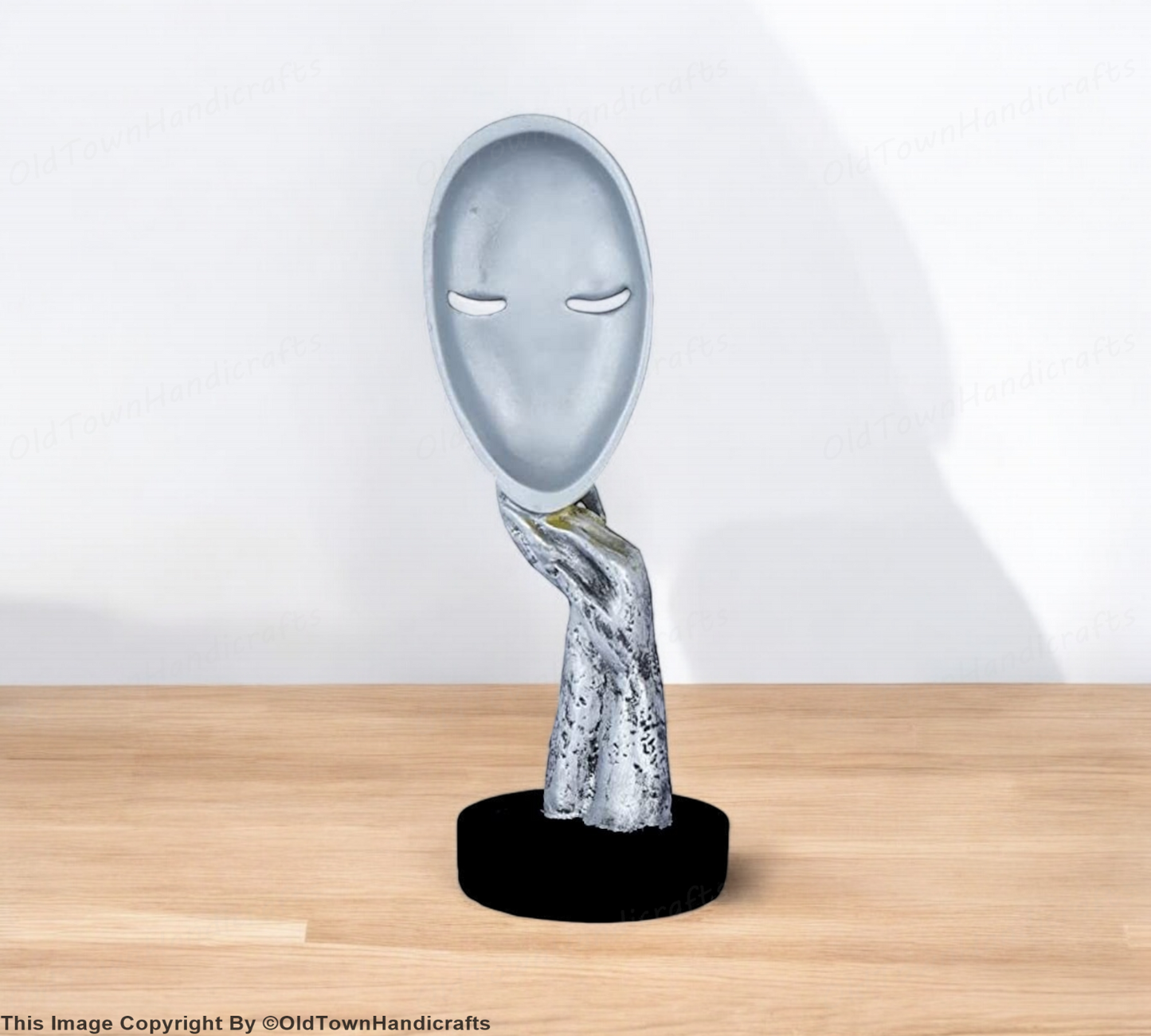 Antique Silver Face Handicraft Showpiece Decorative Home Decor for Living Room
