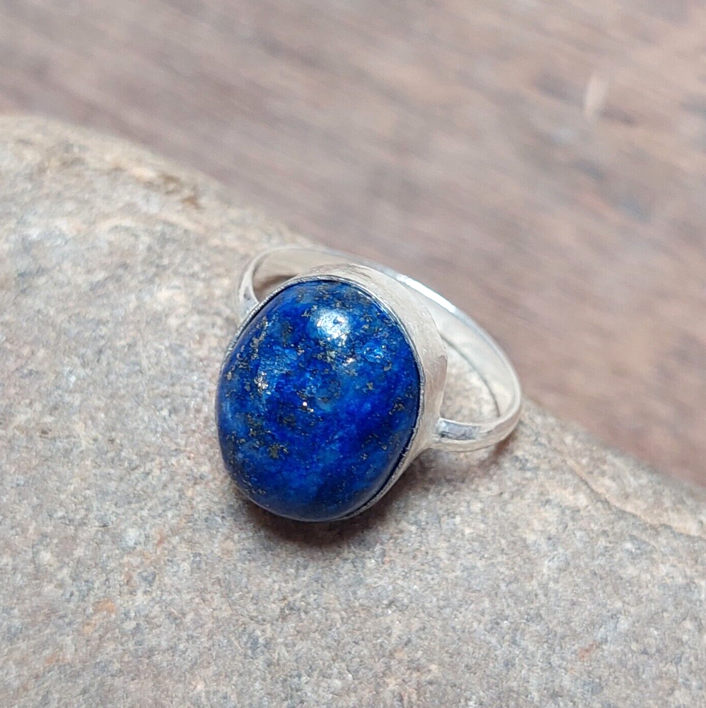 Lapis Lazuli Ring, Handmade Ring, 925 Sterling Silver, Beautiful Gift For Her