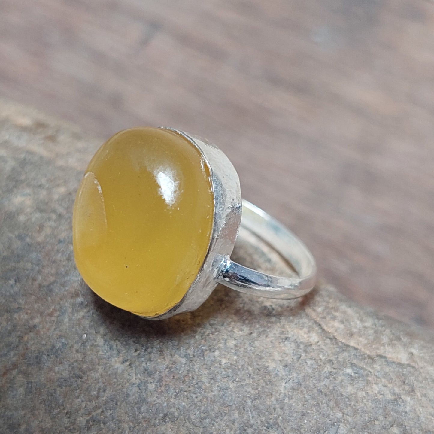 Yellow Agate 925 Sterling Silver Ring,Mens Handmade Ring,Gift For Him