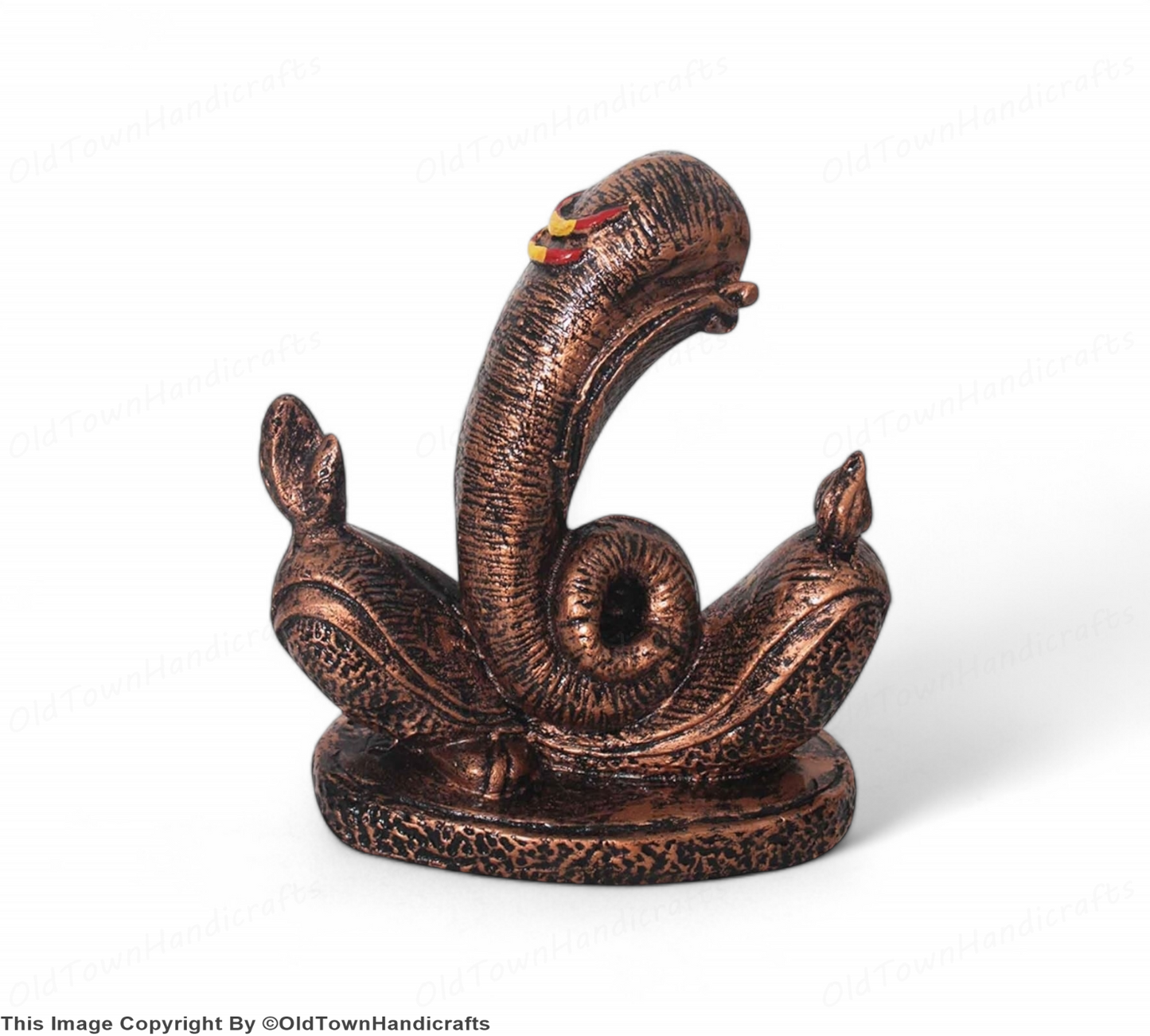 Modern Art Ganesha Statue Antique Copper Finish Home Office Decor Gift 20cm
