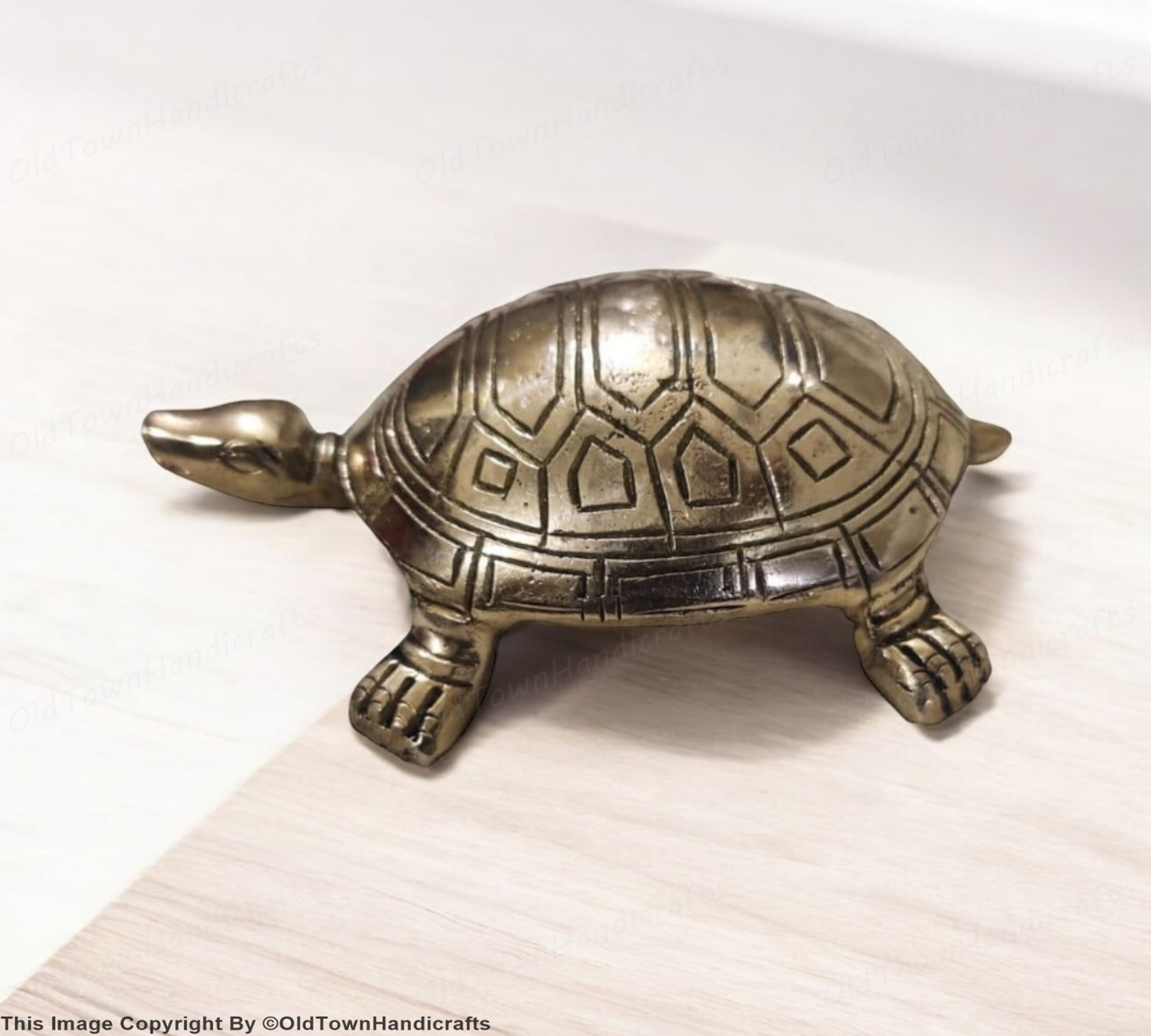 Brass Tortoise Good Luck Vastu Showpiece Handcrafted Decor Gift for Success