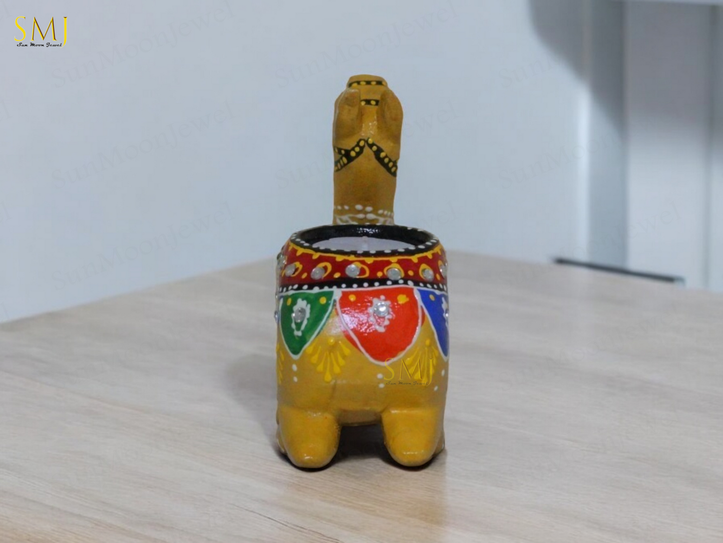 Decorative Embossed Camel Candle Holder Set Candle Holders Animal For Gift Camel