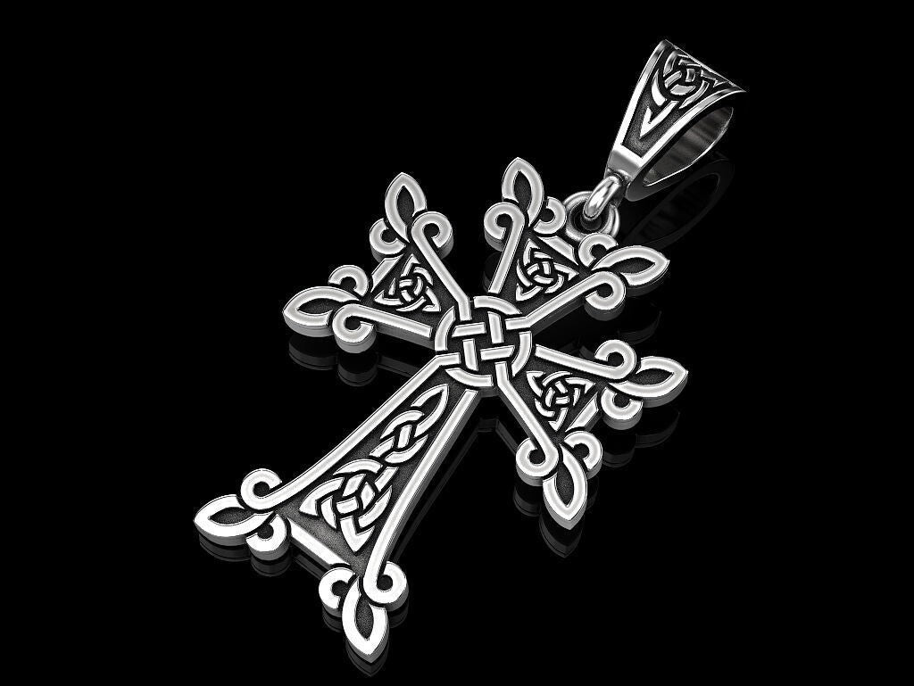 Silver Celtic Cross Pendant For Women Christmas Gift Cross Necklace Gift For Her